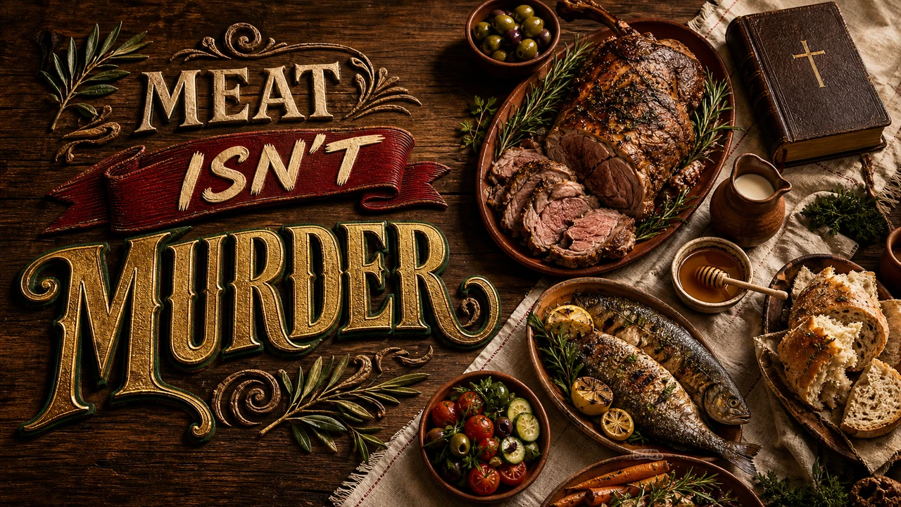 Meat Is Not Murder YouTube thumbnail design