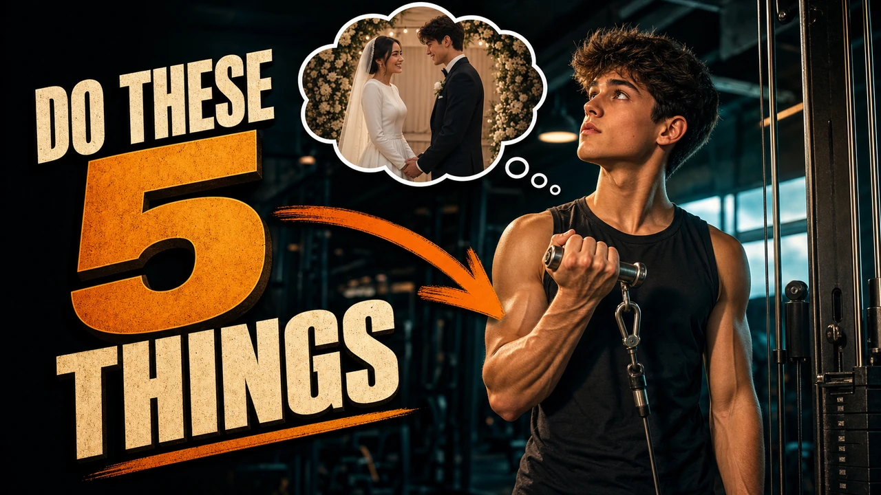Young Men Do These Five Things YouTube thumbnail design